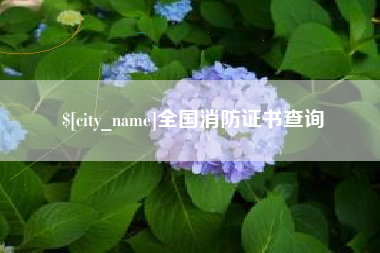 果洛全国消防证书查询
