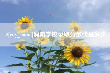 果洛消防学校录取分数线是多少