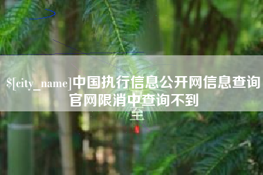 果洛中国执行信息公开网信息查询官网限消中查询不到