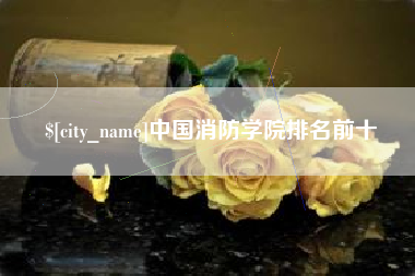 果洛中国消防学院排名前十