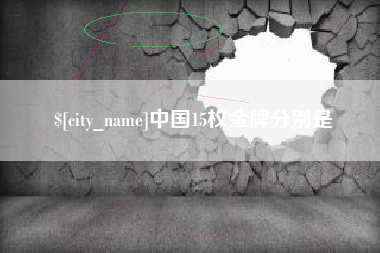 果洛中国15枚金牌分别是