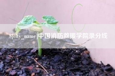 果洛中国消防救援学院录分线