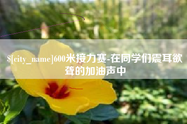 果洛600米接力赛-在同学们震耳欲聋的加油声中