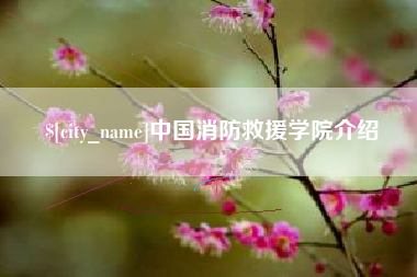 果洛中国消防救援学院介绍