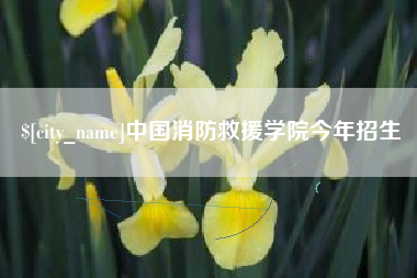 果洛中国消防救援学院今年招生