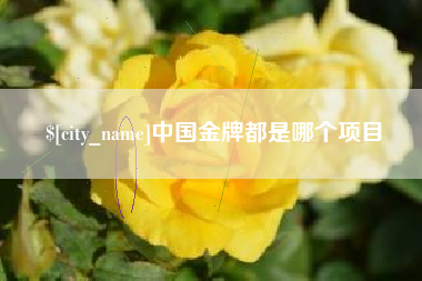 果洛中国金牌都是哪个项目