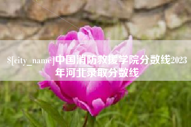果洛中国消防救援学院分数线2023年河北录取分数线