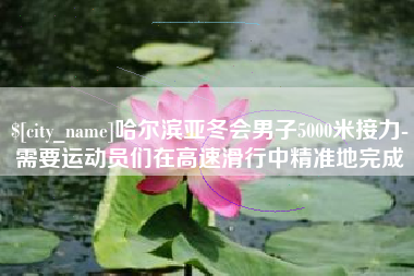 果洛哈尔滨亚冬会男子5000米接力-需要运动员们在高速滑行中精准地完成