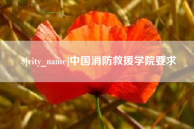 果洛中国消防救援学院要求
