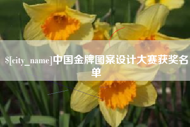果洛中国金牌图案设计大赛获奖名单