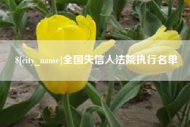 果洛全国失信人法院执行名单