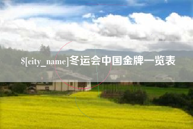 果洛冬运会中国金牌一览表