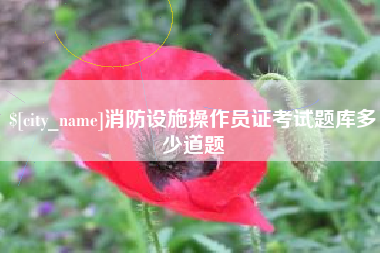 果洛消防设施操作员证考试题库多少道题